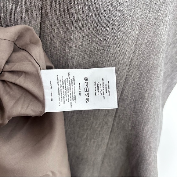 MARE MARE Anthropologie A-Line Slip Dress Taupe Gray Brown Size L NWT - Picture 12 of 13